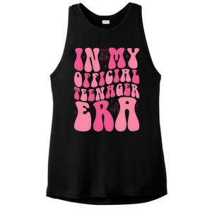 In My Teenager Era 13th Birthday Ladies PosiCharge Tri-Blend Wicking Tank