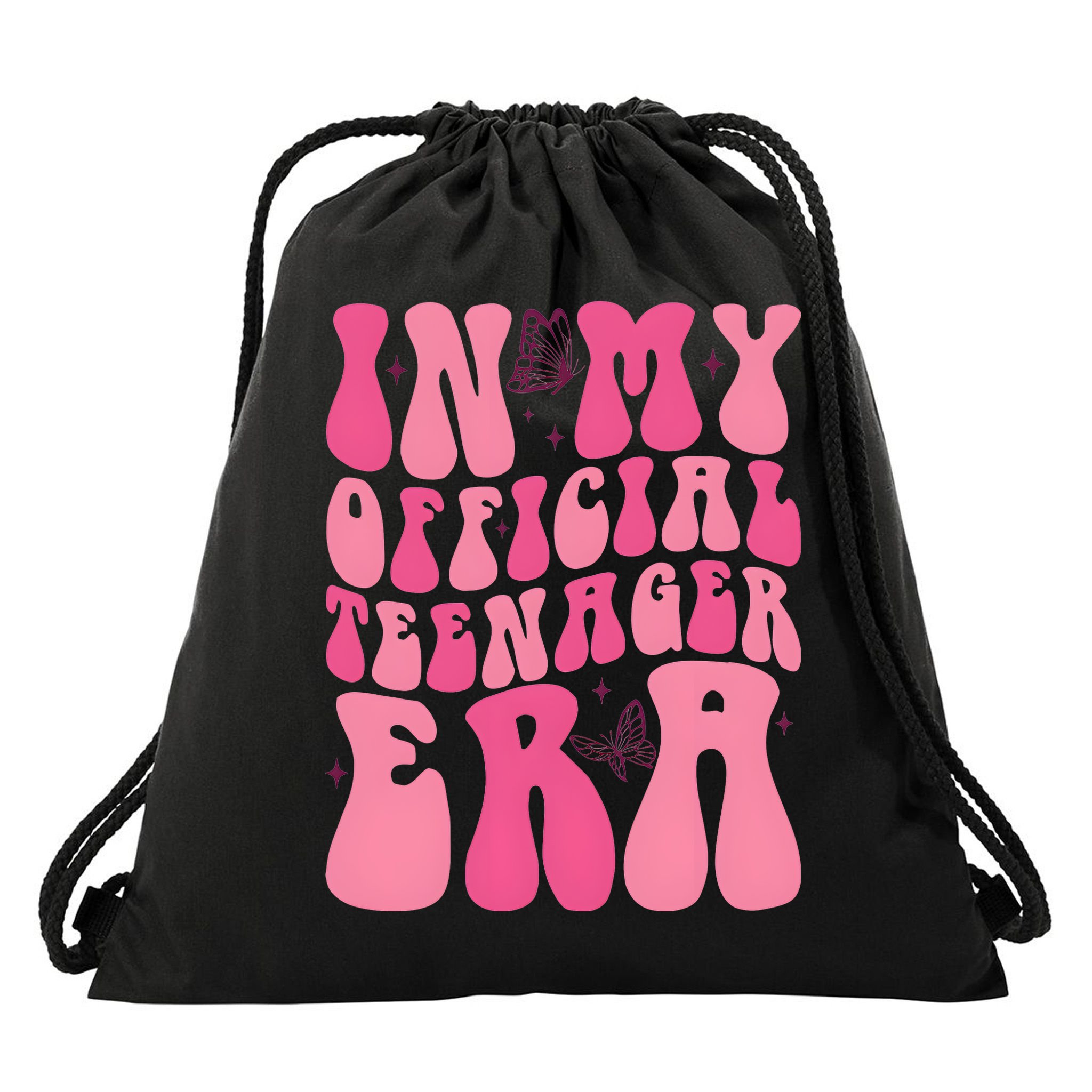 In My Teenager Era 13th Birthday Drawstring Bag