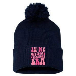 In My Teenager Era 13th Birthday Pom Pom 12in Knit Beanie