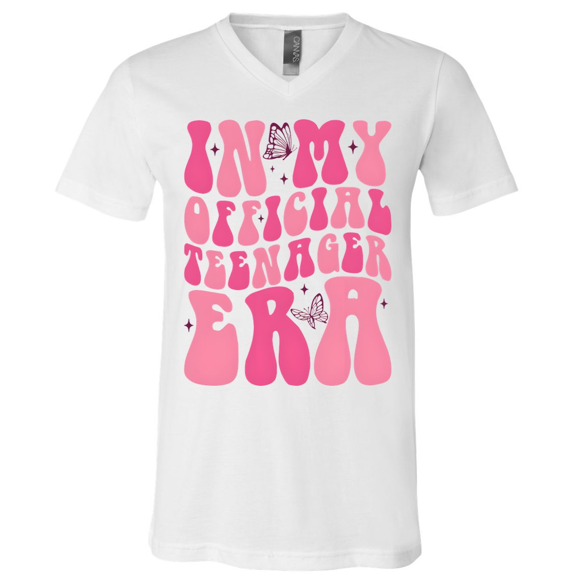 In My Teenager Era 13th Birthday V-Neck T-Shirt