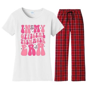 In My Teenager Era 13th Birthday Women's Flannel Pajama Set