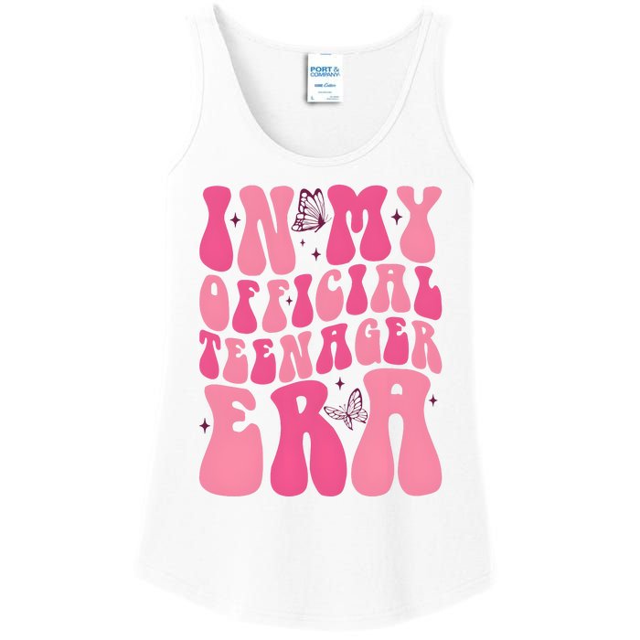 In My Teenager Era 13th Birthday Ladies Essential Tank