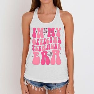 In My Teenager Era 13th Birthday Women's Knotted Racerback Tank