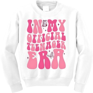 In My Teenager Era 13th Birthday Kids Sweatshirt