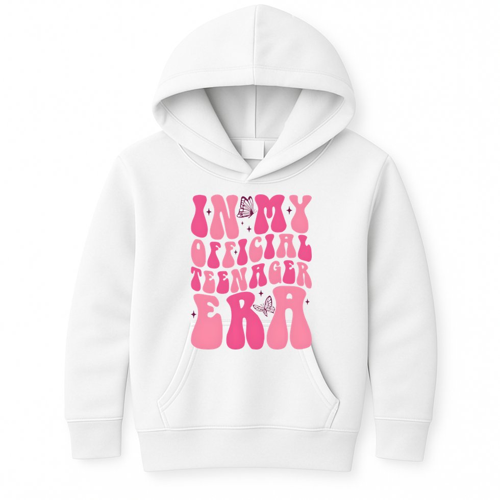 In My Teenager Era 13th Birthday Kids Hoodie