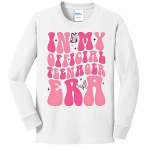 In My Teenager Era 13th Birthday Kids Long Sleeve Shirt