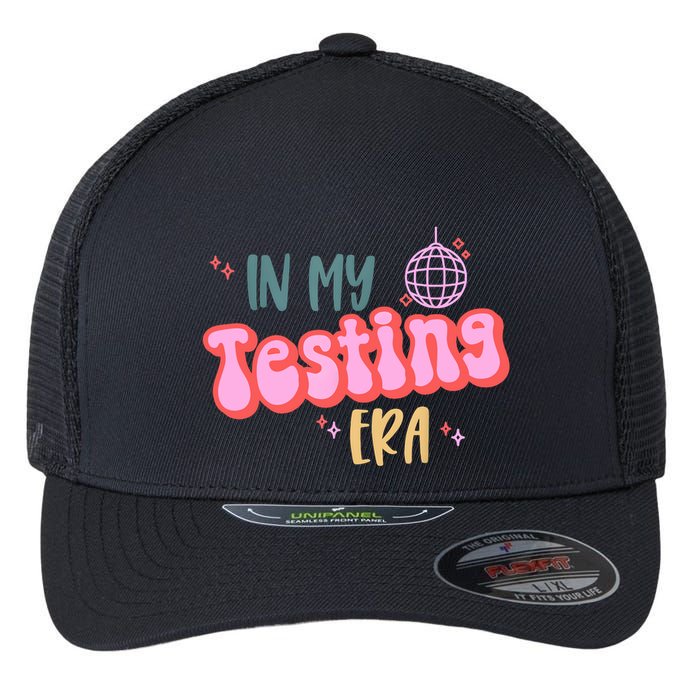 In My Testing Era, Funny Testing Teacher, Teaching Student Flexfit Unipanel Trucker Cap