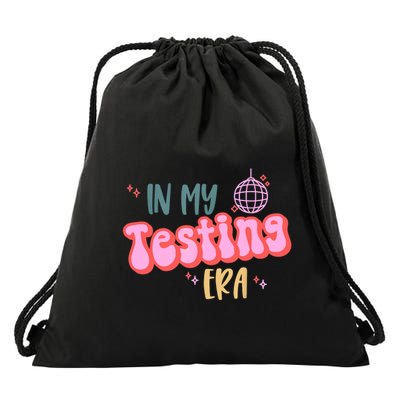 In My Testing Era, Funny Testing Teacher, Teaching Student Drawstring Bag