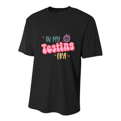 In My Testing Era, Funny Testing Teacher, Teaching Student Youth Performance Sprint T-Shirt