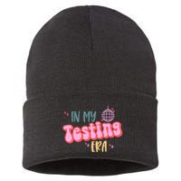 In My Testing Era, Funny Testing Teacher, Teaching Student Sustainable Knit Beanie