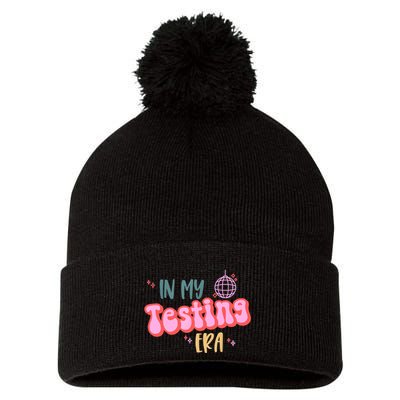 In My Testing Era, Funny Testing Teacher, Teaching Student Pom Pom 12in Knit Beanie