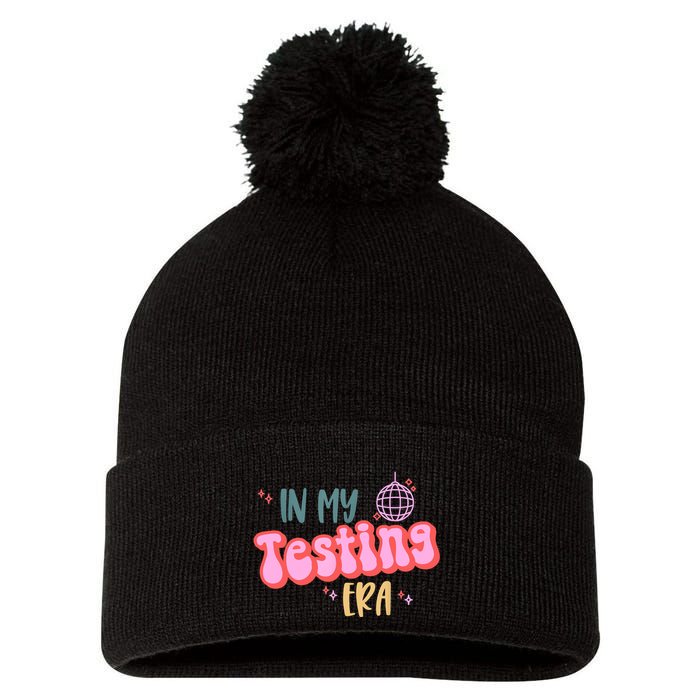 In My Testing Era, Funny Testing Teacher, Teaching Student Pom Pom 12in Knit Beanie