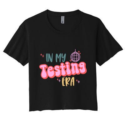 In My Testing Era, Funny Testing Teacher, Teaching Student Crop Top