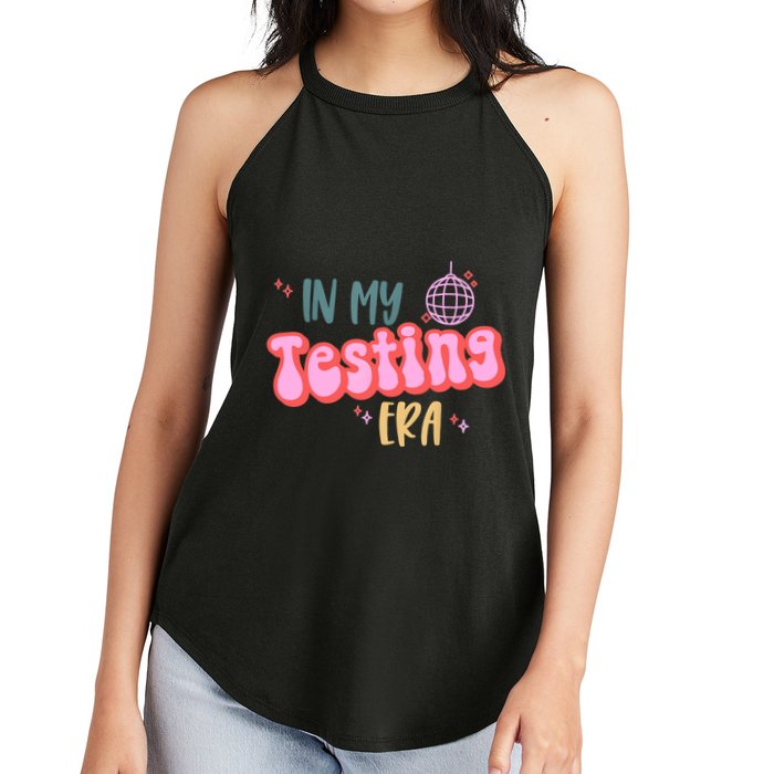 In My Testing Era, Funny Testing Teacher, Teaching Student Women's Perfect Tri Rocker Tank
