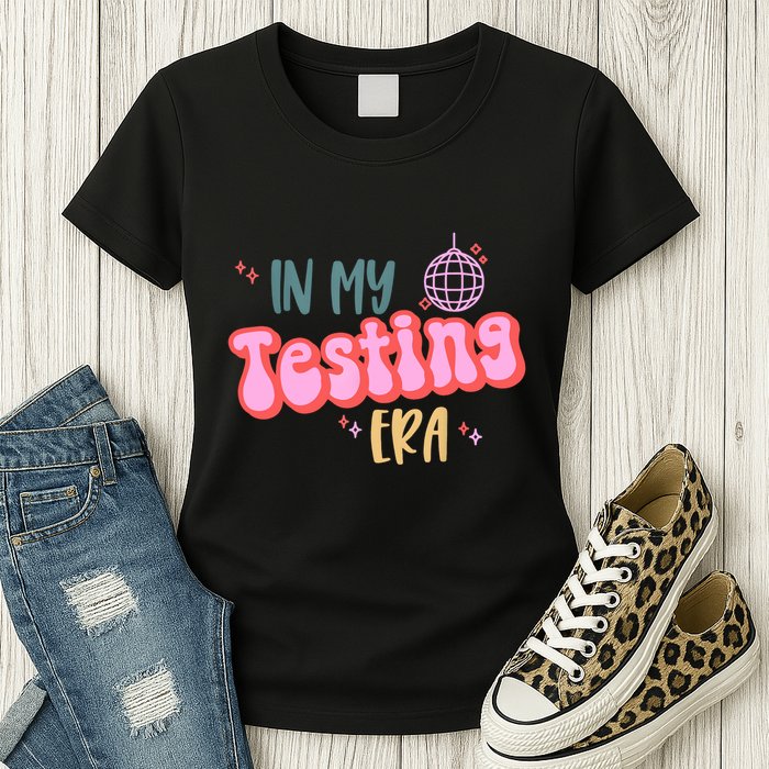 In My Testing Era, Funny Testing Teacher, Teaching Student Womens T-Shirt