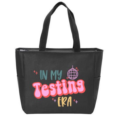In My Testing Era, Funny Testing Teacher, Teaching Student Zip Tote Bag