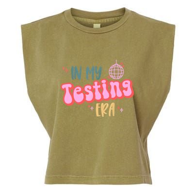 In My Testing Era, Funny Testing Teacher, Teaching Student Garment-Dyed Women's Muscle Tee