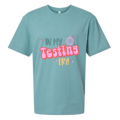 In My Testing Era, Funny Testing Teacher, Teaching Student Sueded Cloud Jersey T-Shirt