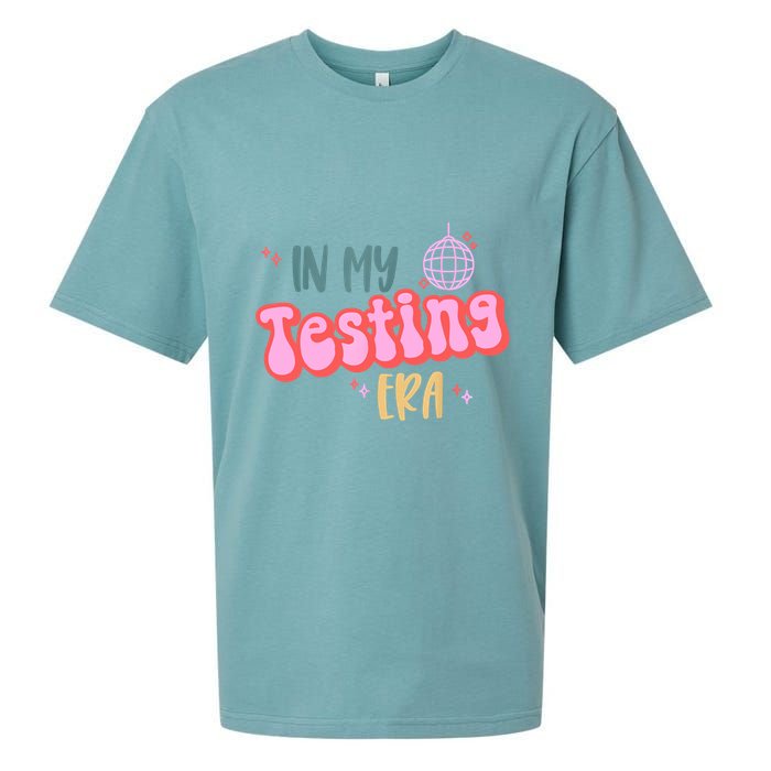 In My Testing Era, Funny Testing Teacher, Teaching Student Sueded Cloud Jersey T-Shirt