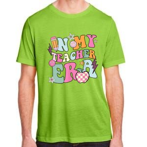 In My Teaching Era Best Teacher Appreciation Retro Groovy Adult ChromaSoft Performance T-Shirt