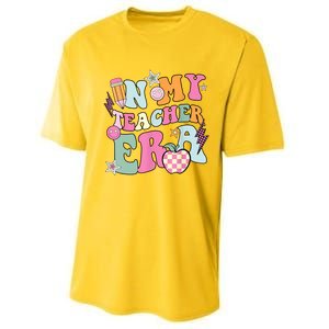 In My Teaching Era Best Teacher Appreciation Retro Groovy Performance Sprint T-Shirt