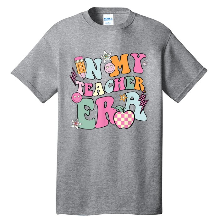 In My Teaching Era Best Teacher Appreciation Retro Groovy Tall T-Shirt