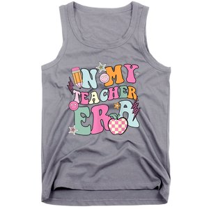 In My Teaching Era Best Teacher Appreciation Retro Groovy Tank Top