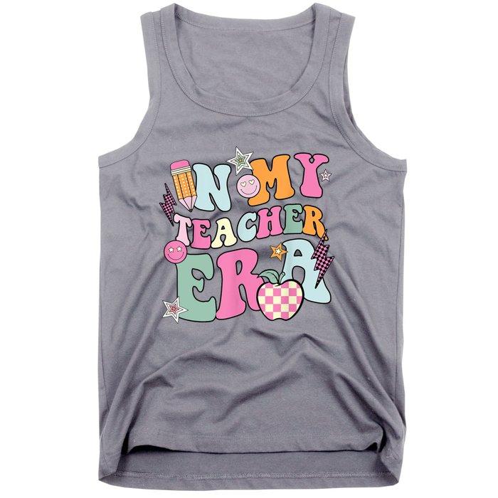 In My Teaching Era Best Teacher Appreciation Retro Groovy Tank Top