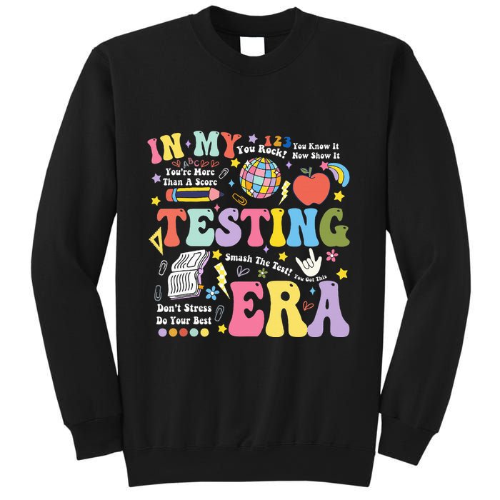 In My Testing Era Teachers Student Rock The Test Testing Day Sweatshirt