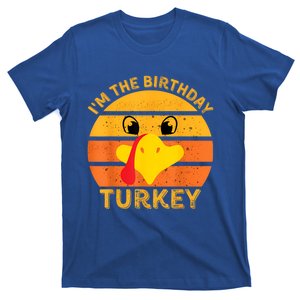 I M The Birthday Turkey Face Funny Happy Thanksgiving Gift T-Shirt