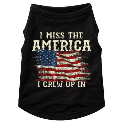 I Miss The America I Grew Up In Usa Flag 4th Of July 2024 Doggie Tank
