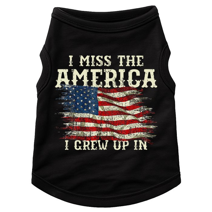 I Miss The America I Grew Up In Usa Flag 4th Of July 2024 Doggie Tank