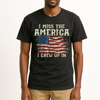 I Miss The America I Grew Up In Usa Flag 4th Of July 2024 Tall T-Shirt