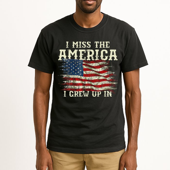 I Miss The America I Grew Up In Usa Flag 4th Of July 2024 Tall T-Shirt