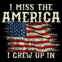 I Miss The America I Grew Up In Usa Flag 4th Of July 2024 7-Panel Snapback Hat