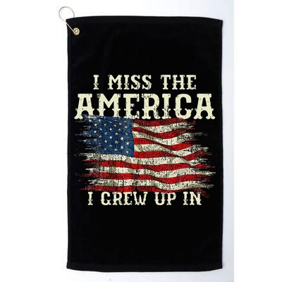 I Miss The America I Grew Up In Usa Flag 4th Of July 2024 Golf Towel