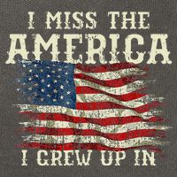 I Miss The America I Grew Up In Usa Flag 4th Of July 2024 Cotton Canvas Backpack