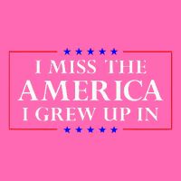 I Miss The America I Grew Up In American Flag Stripe Pom Pom Beanie