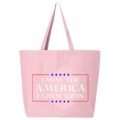 I Miss The America I Grew Up In American Flag 25L Jumbo Tote