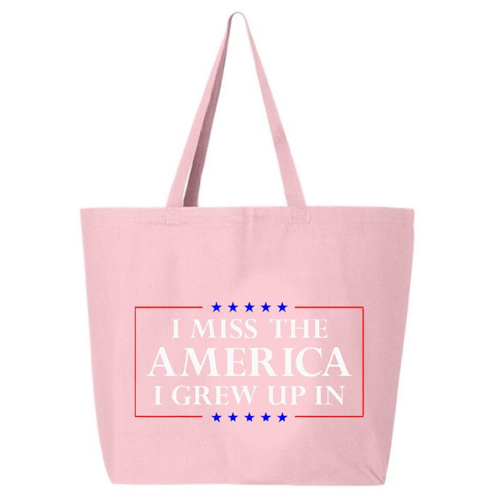 I Miss The America I Grew Up In American Flag 25L Jumbo Tote