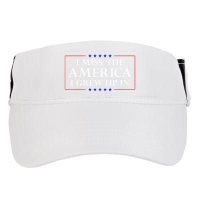 I Miss The America I Grew Up In American Flag Adult Drive Performance Visor