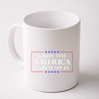 I Miss The America I Grew Up In American Flag Mug