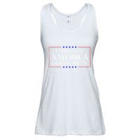 I Miss The America I Grew Up In American Flag Ladies Essential Flowy Tank