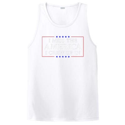 I Miss The America I Grew Up In American Flag PosiCharge Competitor Tank