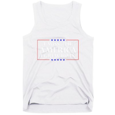 I Miss The America I Grew Up In American Flag Tank Top