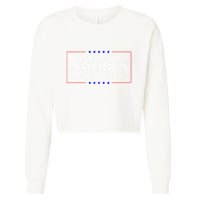 I Miss The America I Grew Up In American Flag Cropped Pullover Crew