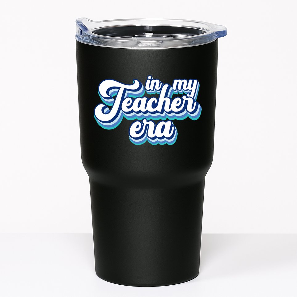 In My Teacher Era Retro Style Tumbler