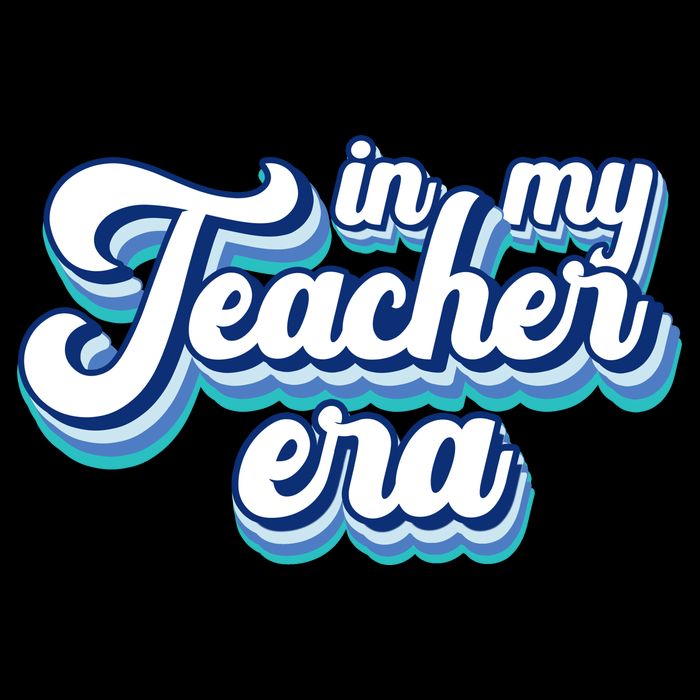 In My Teacher Era Retro Style Cropped Pullover Crew