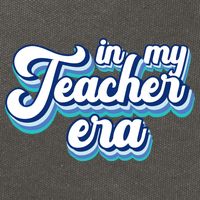 In My Teacher Era Retro Style Cotton Canvas Backpack
