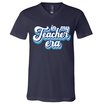 In My Teacher Era Retro Style V-Neck T-Shirt